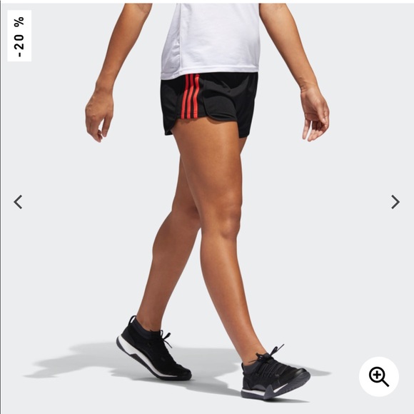 adidas Pants - Adidas | Ultimate Knit Shorts Coral Stripes NWT